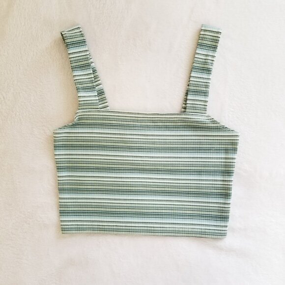 AMERICAN EAGLE 90'S STRIPPED CROP TOP - Picture 1 of 4
